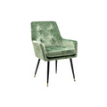**Stylowy fotel tapicerowany z weluru w kolorze miętowym**